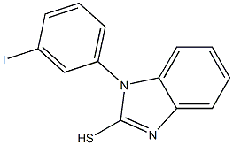 1-(3-iodophenyl)-1H-1,3-benzodiazole-2-thiol 结构式