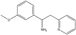 1-(3-methoxyphenyl)-2-(pyridin-2-yl)ethan-1-amine 结构式