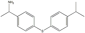 1-(4-{[4-(propan-2-yl)phenyl]sulfanyl}phenyl)ethan-1-amine 结构式