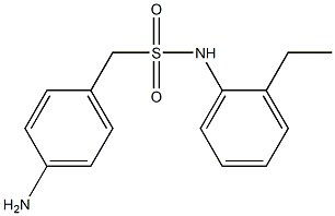 1-(4-aminophenyl)-N-(2-ethylphenyl)methanesulfonamide 结构式