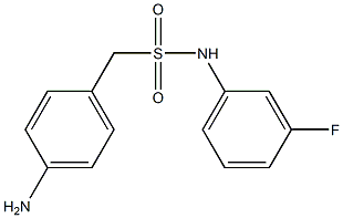 1-(4-aminophenyl)-N-(3-fluorophenyl)methanesulfonamide 结构式