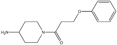 1-(4-aminopiperidin-1-yl)-3-phenoxypropan-1-one 结构式