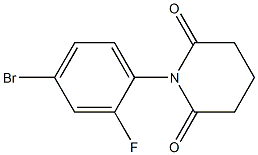 1-(4-bromo-2-fluorophenyl)piperidine-2,6-dione 结构式