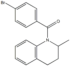 1-(4-bromobenzoyl)-2-methyl-1,2,3,4-tetrahydroquinoline 结构式