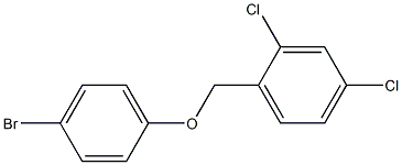 1-(4-bromophenoxymethyl)-2,4-dichlorobenzene 结构式