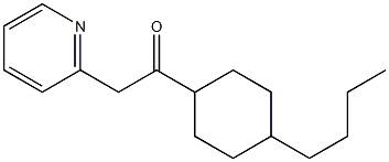 1-(4-butylcyclohexyl)-2-(pyridin-2-yl)ethan-1-one 结构式