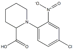 1-(4-chloro-2-nitrophenyl)piperidine-2-carboxylic acid 结构式