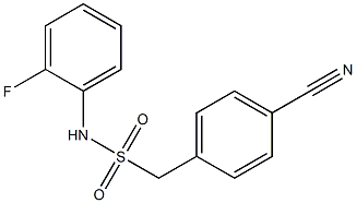 1-(4-cyanophenyl)-N-(2-fluorophenyl)methanesulfonamide 结构式