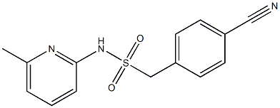 1-(4-cyanophenyl)-N-(6-methylpyridin-2-yl)methanesulfonamide 结构式