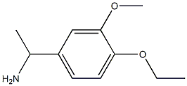 1-(4-ethoxy-3-methoxyphenyl)ethanamine 结构式