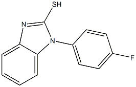 1-(4-fluorophenyl)-1H-1,3-benzodiazole-2-thiol 结构式