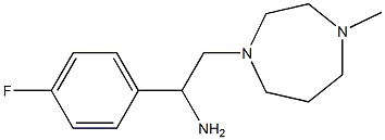 1-(4-fluorophenyl)-2-(4-methyl-1,4-diazepan-1-yl)ethan-1-amine 结构式