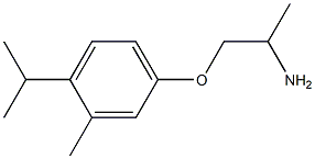 1-(4-isopropyl-3-methylphenoxy)propan-2-amine 结构式