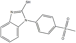 1-(4-methanesulfonylphenyl)-1H-1,3-benzodiazole-2-thiol 结构式