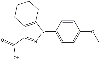 1-(4-methoxyphenyl)-4,5,6,7-tetrahydro-1H-indazole-3-carboxylic acid 结构式