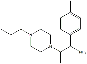 1-(4-methylphenyl)-2-(4-propylpiperazin-1-yl)propan-1-amine 结构式