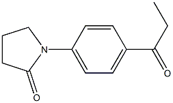 1-(4-propanoylphenyl)pyrrolidin-2-one 结构式