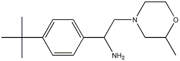 1-(4-tert-butylphenyl)-2-(2-methylmorpholin-4-yl)ethanamine 结构式