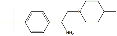 1-(4-tert-butylphenyl)-2-(4-methylpiperidin-1-yl)ethan-1-amine 结构式