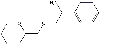 1-(4-tert-butylphenyl)-2-(oxan-2-ylmethoxy)ethan-1-amine 结构式