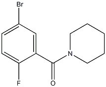 1-(5-bromo-2-fluorobenzoyl)piperidine 结构式