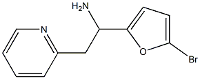 1-(5-bromofuran-2-yl)-2-(pyridin-2-yl)ethan-1-amine 结构式