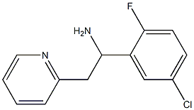 1-(5-chloro-2-fluorophenyl)-2-(pyridin-2-yl)ethan-1-amine 结构式