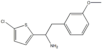 1-(5-chlorothiophen-2-yl)-2-(3-methoxyphenyl)ethan-1-amine 结构式