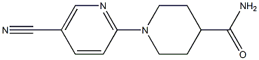 1-(5-cyanopyridin-2-yl)piperidine-4-carboxamide 结构式