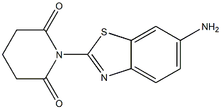 1-(6-amino-1,3-benzothiazol-2-yl)piperidine-2,6-dione 结构式