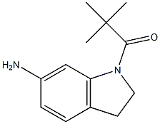 1-(6-amino-2,3-dihydro-1H-indol-1-yl)-2,2-dimethylpropan-1-one 结构式