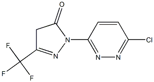 1-(6-chloropyridazin-3-yl)-3-(trifluoromethyl)-4,5-dihydro-1H-pyrazol-5-one 结构式