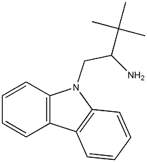 1-(9H-carbazol-9-yl)-3,3-dimethylbutan-2-amine 结构式