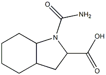 1-(aminocarbonyl)octahydro-1H-indole-2-carboxylic acid 结构式