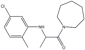 1-(azepan-1-yl)-2-[(5-chloro-2-methylphenyl)amino]propan-1-one 结构式