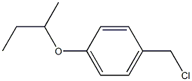 1-(butan-2-yloxy)-4-(chloromethyl)benzene 结构式