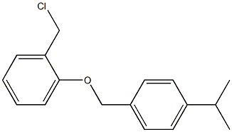 1-(chloromethyl)-2-{[4-(propan-2-yl)phenyl]methoxy}benzene 结构式