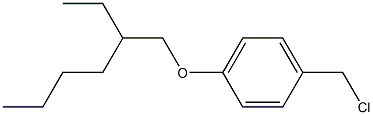1-(chloromethyl)-4-[(2-ethylhexyl)oxy]benzene 结构式