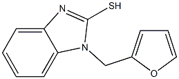 1-(furan-2-ylmethyl)-1H-1,3-benzodiazole-2-thiol 结构式