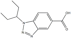 1-(pentan-3-yl)-1H-1,2,3-benzotriazole-5-carboxylic acid 结构式