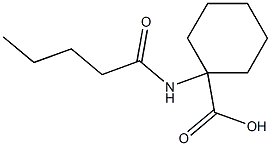 1-(pentanoylamino)cyclohexanecarboxylic acid 结构式