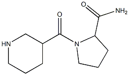 1-(piperidin-3-ylcarbonyl)pyrrolidine-2-carboxamide 结构式