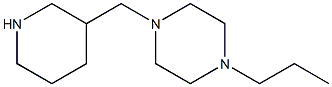 1-(piperidin-3-ylmethyl)-4-propylpiperazine 结构式