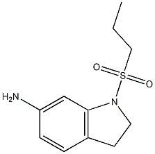 1-(propane-1-sulfonyl)-2,3-dihydro-1H-indol-6-amine 结构式