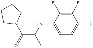 1-(pyrrolidin-1-yl)-2-[(2,3,4-trifluorophenyl)amino]propan-1-one 结构式