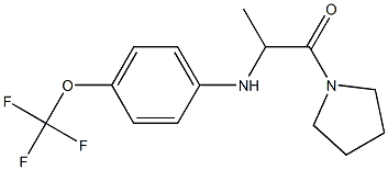 1-(pyrrolidin-1-yl)-2-{[4-(trifluoromethoxy)phenyl]amino}propan-1-one 结构式