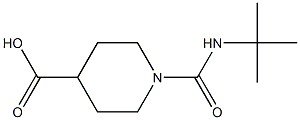 1-(tert-butylcarbamoyl)piperidine-4-carboxylic acid 结构式