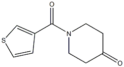 1-(thien-3-ylcarbonyl)piperidin-4-one 结构式