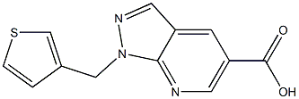 1-(thien-3-ylmethyl)-1H-pyrazolo[3,4-b]pyridine-5-carboxylic acid 结构式