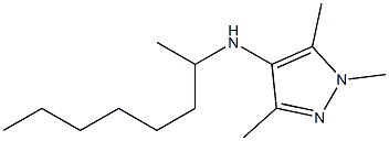 1,3,5-trimethyl-N-(octan-2-yl)-1H-pyrazol-4-amine 结构式